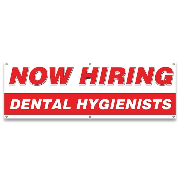 Now Hiring Dental Hygienists Banner Apply Inside Accepting Application Single Sided